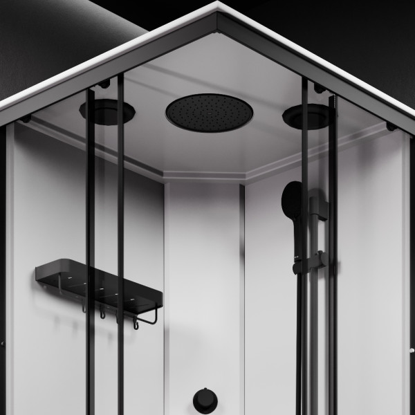 Душевая кабина AM.PM X-Joy Square 90x90 профиль мат.черный, стекло прозрачное (W94C-403-090BT) Душевая кабина AM.PM X-Joy Square 90x90 профиль мат.черный, стекло прозрачное (W94C-403-090BT)