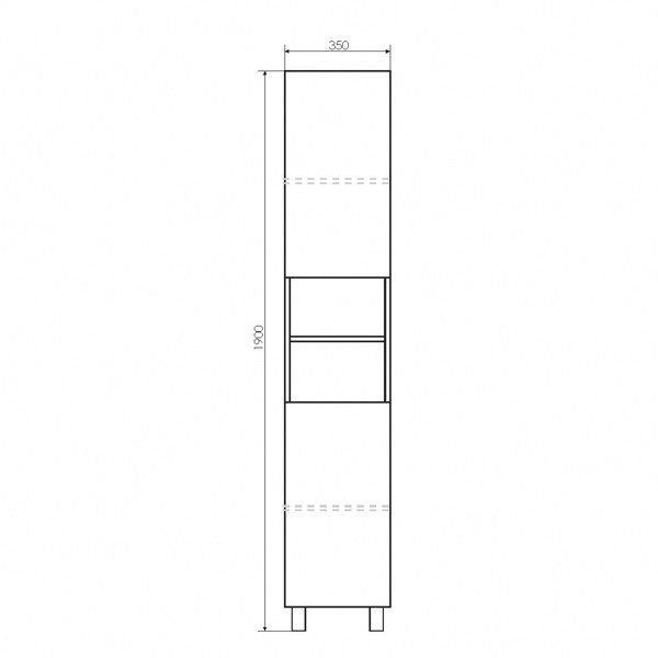 Пенал напольный Comforty Сочи 350x1900x320 белый глянцевый (00-00001614) Пенал напольный Comforty Сочи 350x1900x320 белый глянцевый (00-00001614)