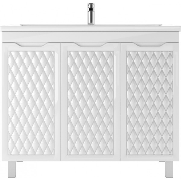 Тумба напольная Andrea 100 3D без ящиков с корзиной для белья Домино (D37012T) Тумба напольная Andrea 100 3D без ящиков с корзиной для белья Домино (D37012T)