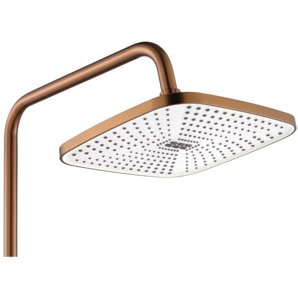 Душевая система с изливом Rea Argus Copper mat (REA-P3001)