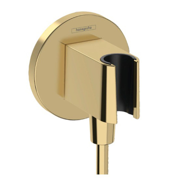 Шланговое подсоединение Hansgrohe Fixfit S с держателем душа полированное золото (26888990)