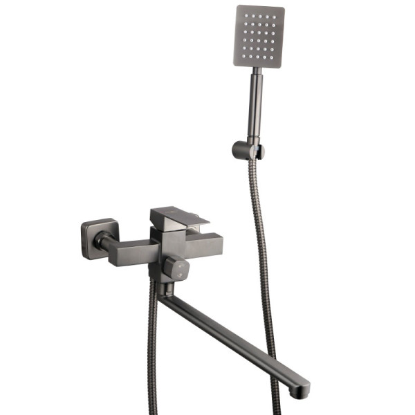 Смеситель для ванны и душа Melodia della vita Square оружейная сталь (MDV30641gn) Смеситель для ванны и душа Melodia della vita Square оружейная сталь (MDV30641gn)