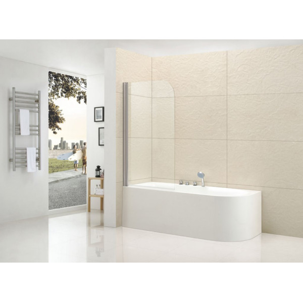 Шторка душевая на ванну Cezares Eco 120x145 профиль хром, стекло прозрачное (ECO-V-11-120/140-C-Cr) Шторка душевая на ванну Cezares Eco 120x145 профиль хром, стекло прозрачное (ECO-V-11-120/140-C-Cr)