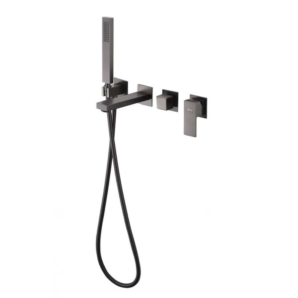 Смеситель для ванны и душа Abber Daheim скрытого монтажа, никель (AF8230NG) Смеситель для ванны и душа Abber Daheim скрытого монтажа, никель (AF8230NG)