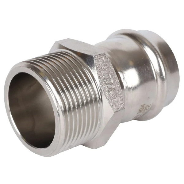 Переход 35х1 1/4"Н Rommer из нержавеющей стали (пресс) (RSS-0021-035114)