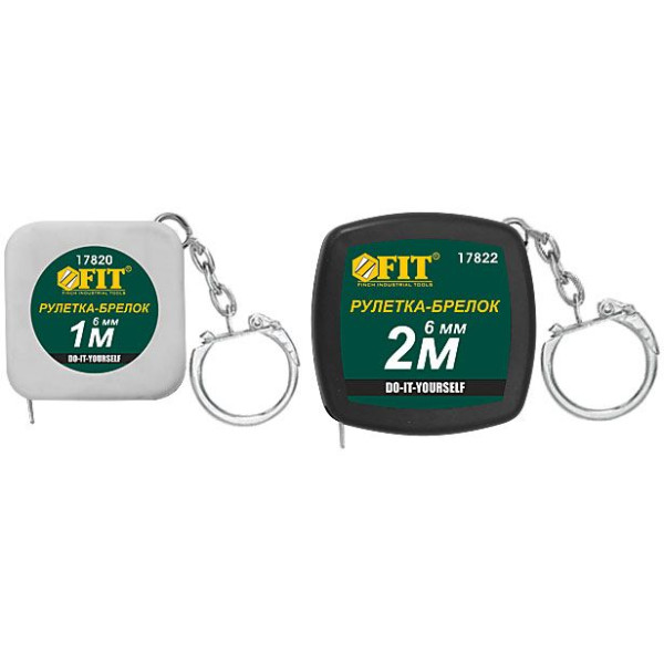 Рулетка-брелок FIT 2м (17822)