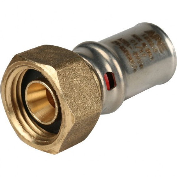Соединение прямое 16*1/2" с накидной гайкой Stout (пресс) SFP-0016-001216 Соединение прямое 16*1/2" с накидной гайкой Stout (пресс) SFP-0016-001216