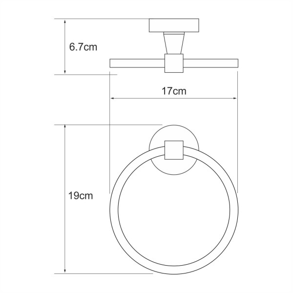 Держатель полотенец WasserKraft Isen хром (K-4060)