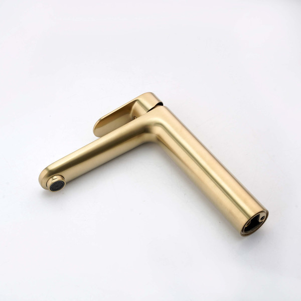 Смеситель для раковины Aquatek Ника золото шлифованное (AQ1804BG) Смеситель для раковины Aquatek Ника золото шлифованное (AQ1804BG)