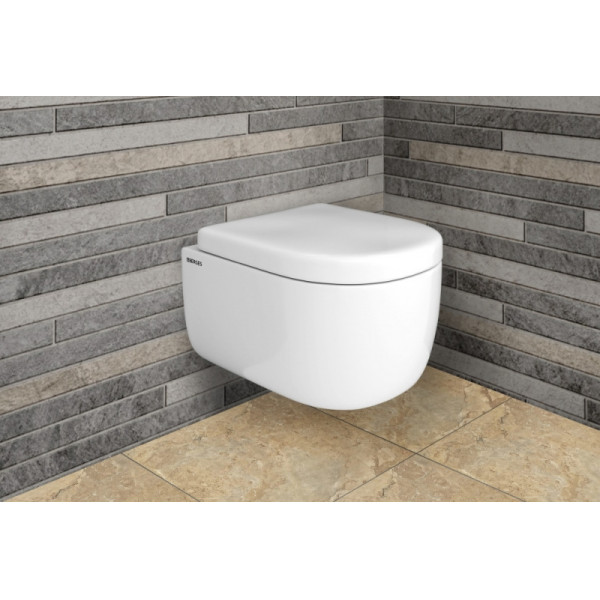 Унитаз подвесной Berges Ego Rimless 49 см сиденье дюропласт Toma SO: микролифт (082122)