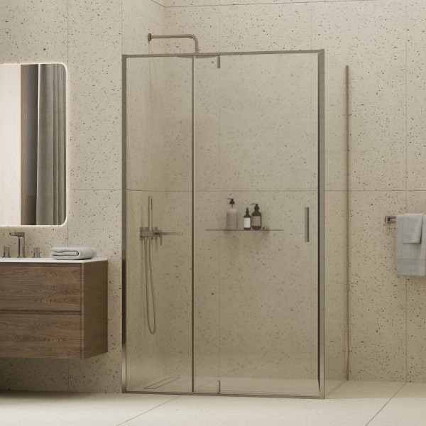 Душевой уголок WasserKRAFT Spree 120x80x200 стекло прозрачное, профиль никель (14P06)