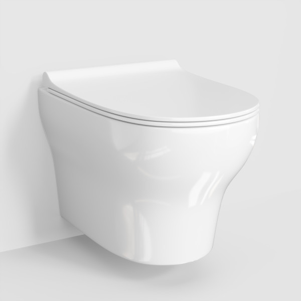 Унитаз подвесной WasserKRAFT Berke белый (H001.E034)