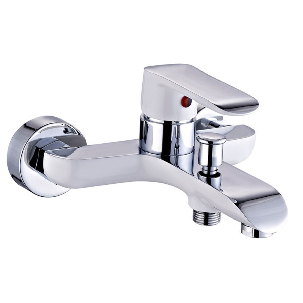 Смеситель для ванны и душа Melodia della vita Heavy Metal белый (MDV35640wt)