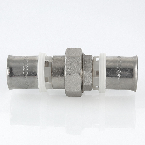 Соединение прямое 26*26 разъемное Valtec (пресс, никель) (VTm.263.N.002626) Соединение прямое 26*26 разъемное Valtec (пресс, никель) (VTm.263.N.002626)
