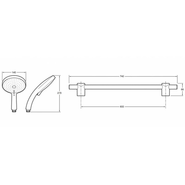 Душевой гарнитур Jacob Delafon Citrus (E12980-CP) Душевой гарнитур Jacob Delafon Citrus (E12980-CP)