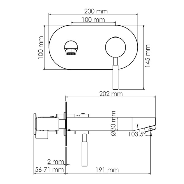 Смеситель для раковины WasserKRAFT хром (4230)