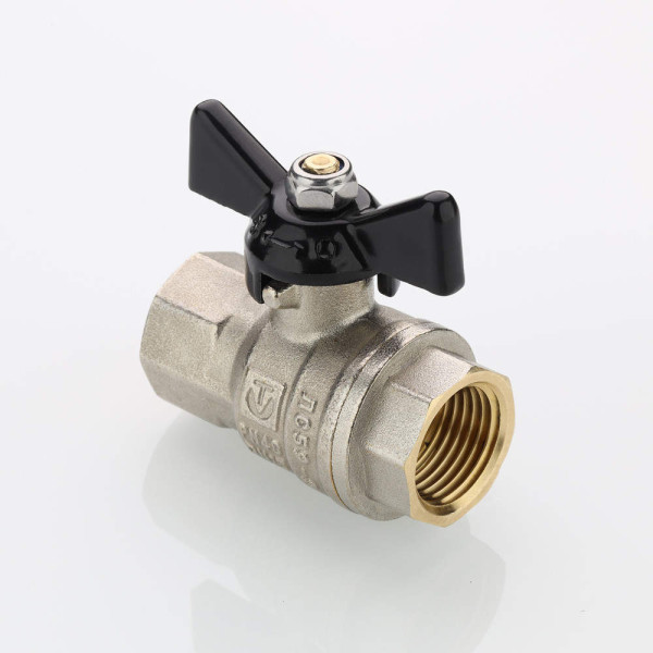 Кран 3/4" ВВ шаровый Valtec Perfect-ГОСТ (черная бабочка) VT.417.N.05 Кран 3/4" ВВ шаровый Valtec Perfect-ГОСТ (черная бабочка) VT.417.N.05