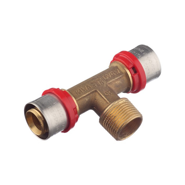 Тройник Tiemme 26х3/4"Нх26 латунь (пресс) (1650098 / 1658G260526CZ) Тройник Tiemme 26х3/4"Нх26 латунь (пресс) (1650098 / 1658G260526CZ)