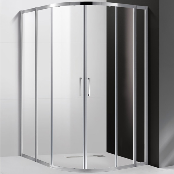 Душевой уголок Cezares Molveno 130x120x195 стекло прозрачное, профиль хром (MOLVENO-RH-22-130/120-C-Cr-IV)