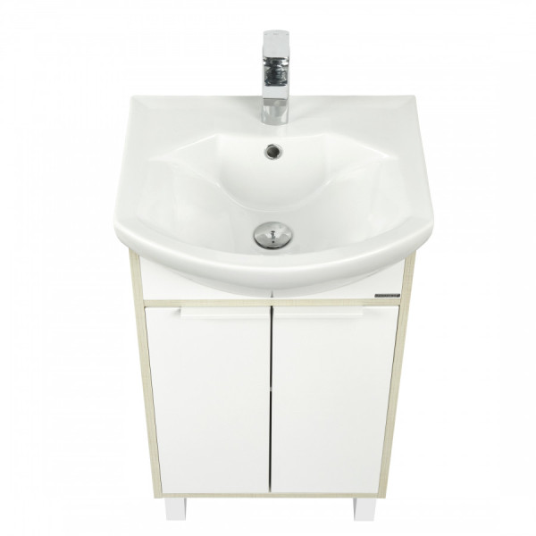 Тумба напольная Aquaton Рико 466x309x720 белый, ясень фабрик (1.A212.4.01R.IB9.0)