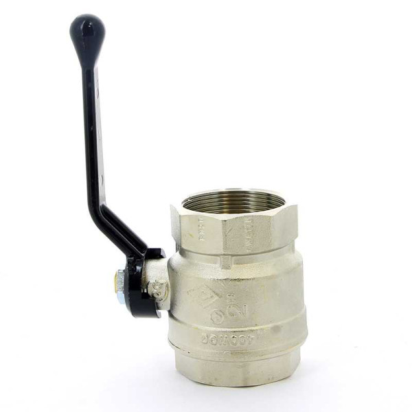 Кран Bugatti 2" ВВ шаровый Arizona 600 (черная ручка) (06000123)