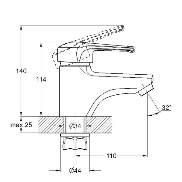 Смеситель для раковины G.lauf хром (LWZ1-A182) Смеситель для раковины G.lauf хром (LWZ1-A182)