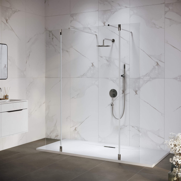 Душевая перегородка RGW WA-052 (WA-016+2Z-071) 1200 стекло прозрачное, профиль хром (351005223-11)