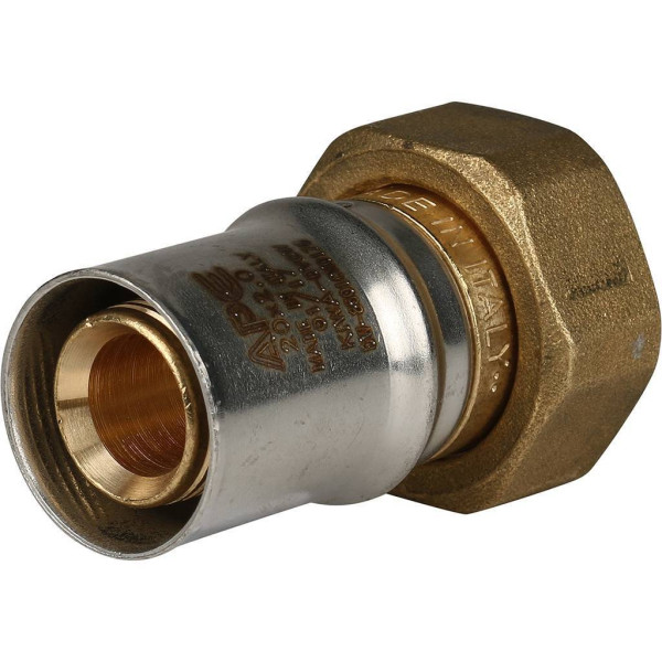 Соединение прямое 20x3/4" с накидной гайкой Stout (пресс) (SFP-0016-003420) Соединение прямое 20x3/4" с накидной гайкой Stout (пресс) (SFP-0016-003420)