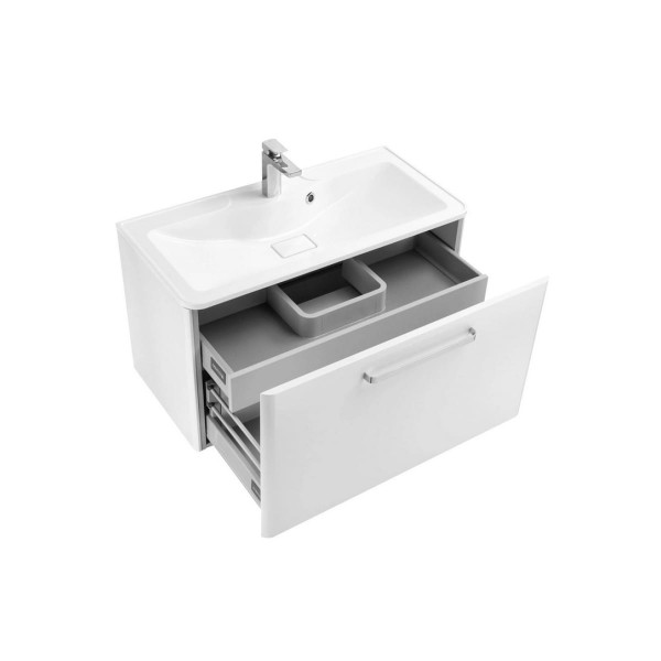 Тумба подвесная Акватон Валенсия 110 белый жемчуг (1A123701VAG30)