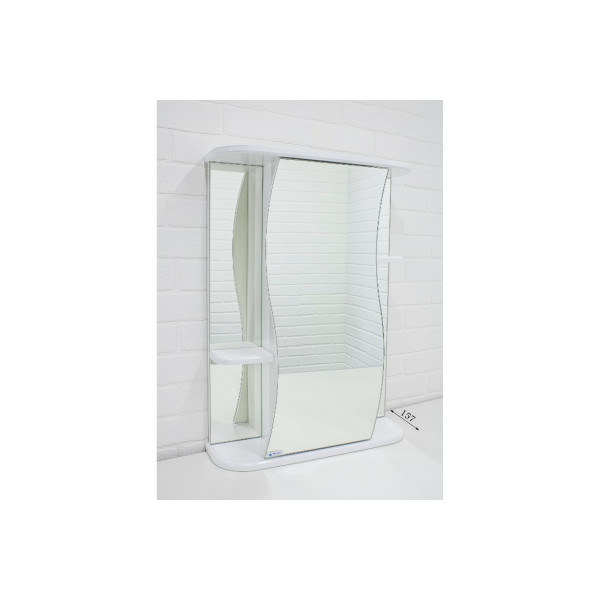 Шкаф зеркальный Домино Айсберг Волна 2-60 левый (DA1040HZ) Шкаф зеркальный Домино Айсберг Волна 2-60 левый (DA1040HZ)