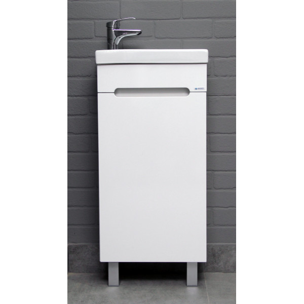 Тумба напольная Como 40 Аура без ящика Айсберг Домино (DA2504T)