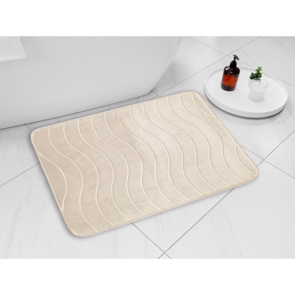 Коврик для ванной Melodia DOLCE флисовый 50х80 кофе с молоком (MK402)