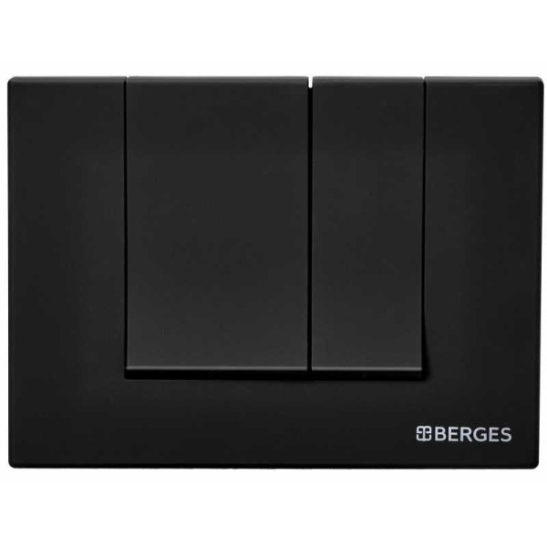 Комплект инсталляция с унитазом Berges: инсталляция NOVUM525, кнопка S5 SoftTouch черная, унитаз FLOE Rimless, сидение дюропласт Floe Slim SO,