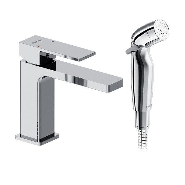 Смеситель для раковины Damixa Gala с гигиениеским душем хром (530300000)