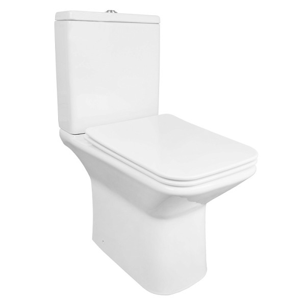 Унитаз напольный Azario Formal с сиденьем с микролифтом белый (AZ-1353B)