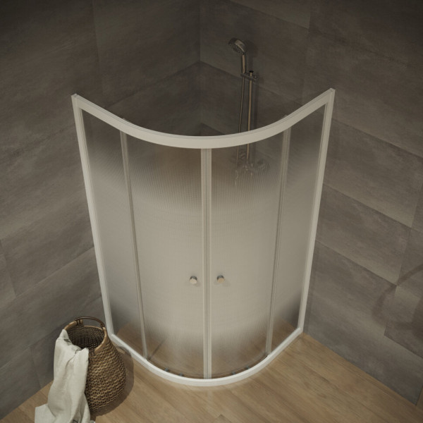 Душевой уголок Triton Лайт 100x100 стекло прозрачное, профиль белый (DK216_1)