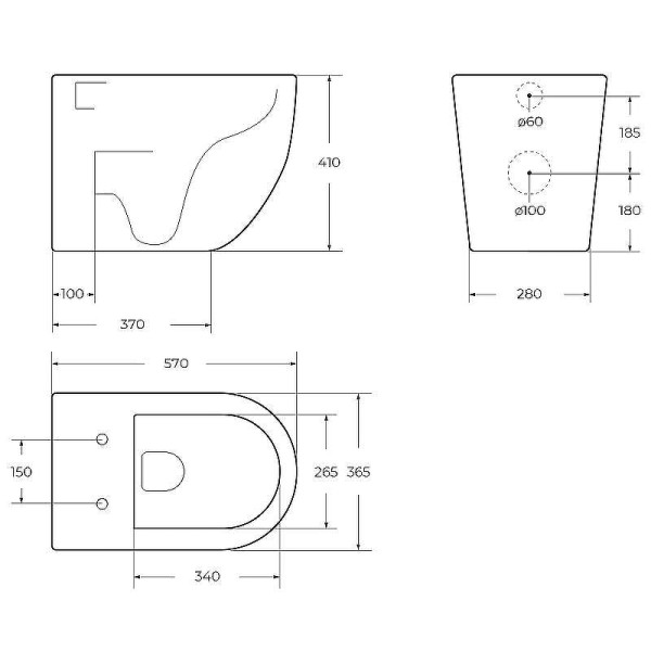 Унитаз приставной BelBagno Sfera-R с сиденьем soft close (BB2141CBR/SC)