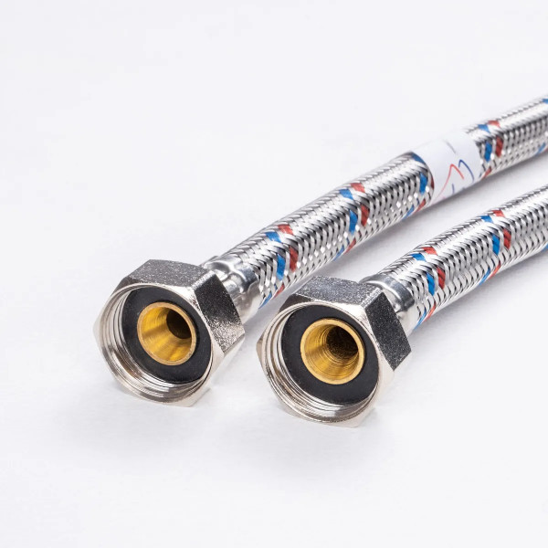 Подводка гибкая для смесителя 600 мм 1/2"хМ10 Monoflex SS extra long штуцер 60 мм (пара, нерж. сталь) (Н01290) Подводка гибкая для смесителя 600 мм 1/2"хМ10 Monoflex SS extra long штуцер 60 мм (пара, нерж. сталь) (Н01290)