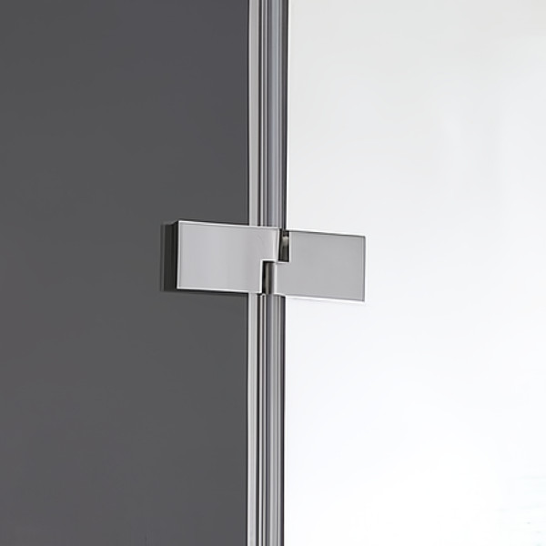 Душевой уголок Cezares Bergamo 90x90x195 стекло прозрачное, профиль хром (BERGAMO-W-A-2-90-C-Cr)
