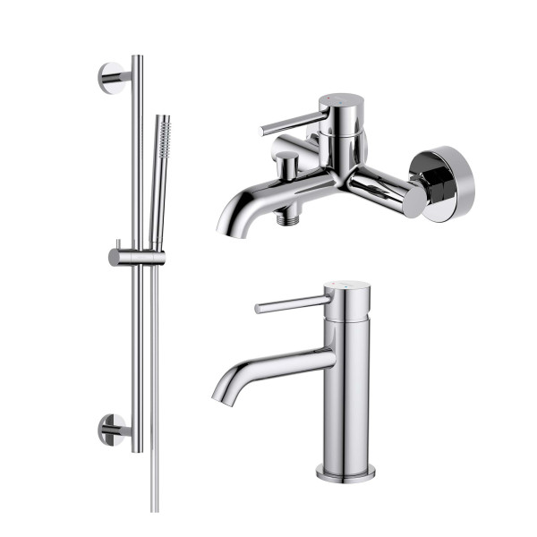 Комплект смесителей Aquatek Европа 3 в 1 AQ1310CR+AQ1340CR+AQ2012CR хром (AQ1330CR) Комплект смесителей Aquatek Европа 3 в 1 AQ1310CR+AQ1340CR+AQ2012CR хром (AQ1330CR)