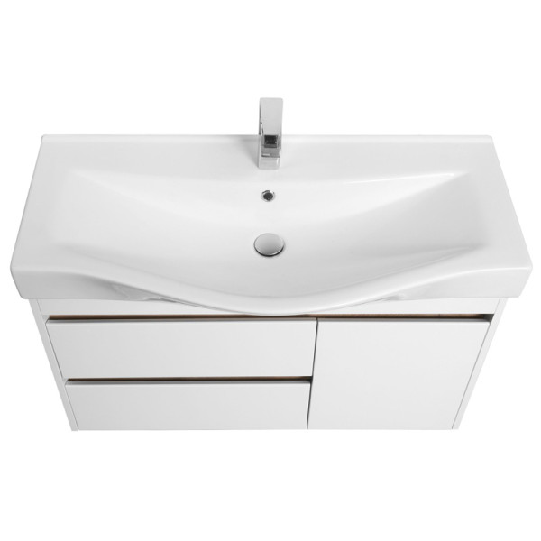 Тумба подвесная Aquaton 100x35,7x55,4 белая (1A249001NT010)