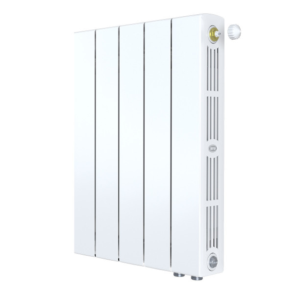 Радиатор биметаллический Rifar SUPReMO Ventil R 500 (5 секций, НП прав подкл. 50 мм.) (RS50005VR)