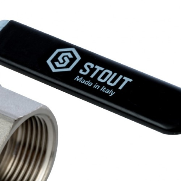Кран 1 1/4" ВН шаровый Stout (черная ручка, полнопроходной) SVB-0003-000032 Кран 1 1/4" ВН шаровый Stout (черная ручка, полнопроходной) SVB-0003-000032