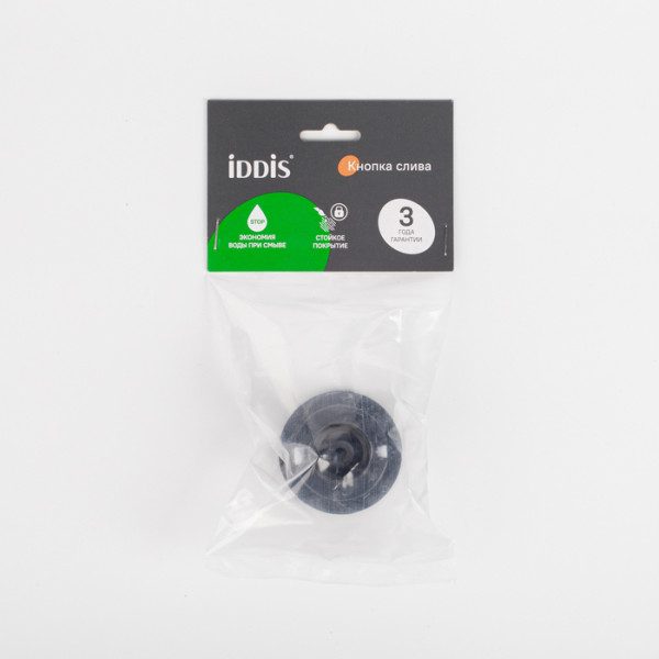 Кнопка слива для арматуры Iddis Optima Home черная (92038MB1AR)