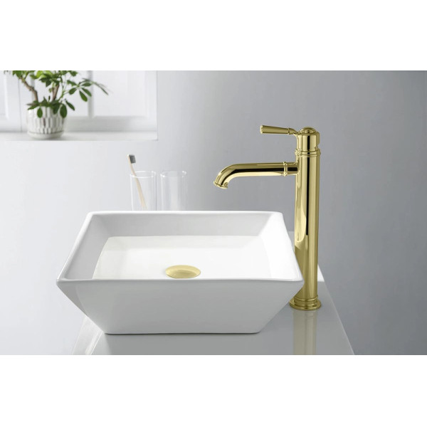 Смеситель для раковины Aquatek Классик полир. золото (AQ1504PG)