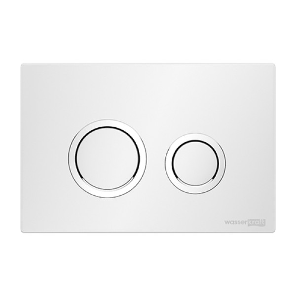 Инсталляция для унитаза WasserKRAFT Glan с клавишей смыва белая с хромом (66TLT.010.ME.BL.WH01)