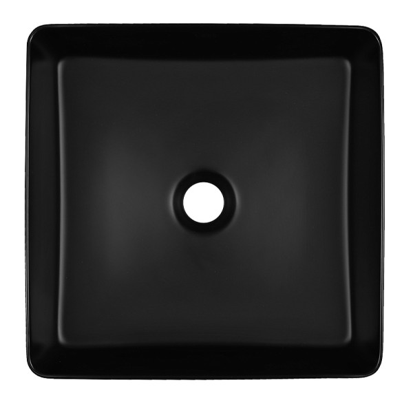 Раковина накладная Azario 40x40x11 черный матовый (AZ-2179-MB)