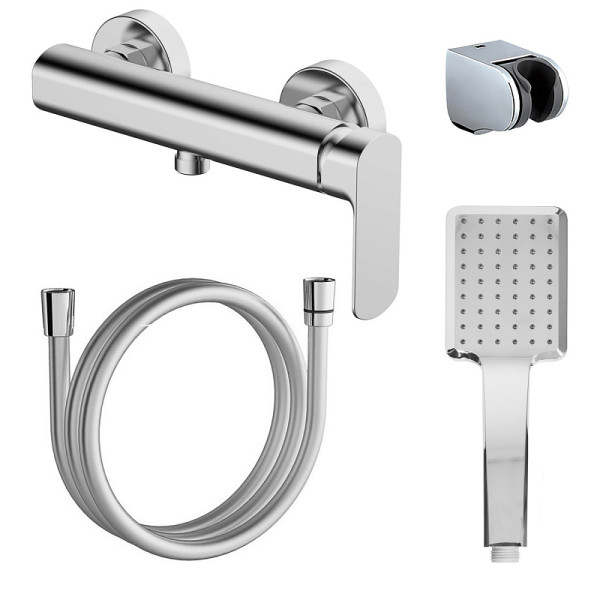 Смеситель для душа Azario Asher с душевым комплектом хром (AZ-VNN338311C)