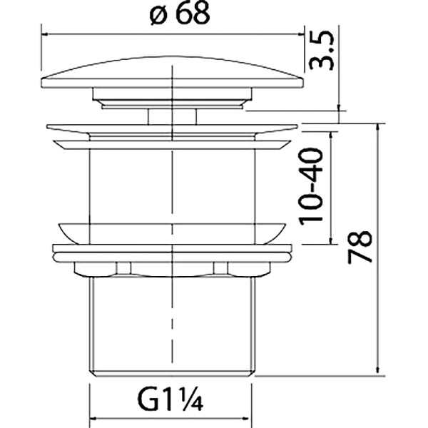 Донный клапан Iddis Optima home белый (OPHWS00i88)