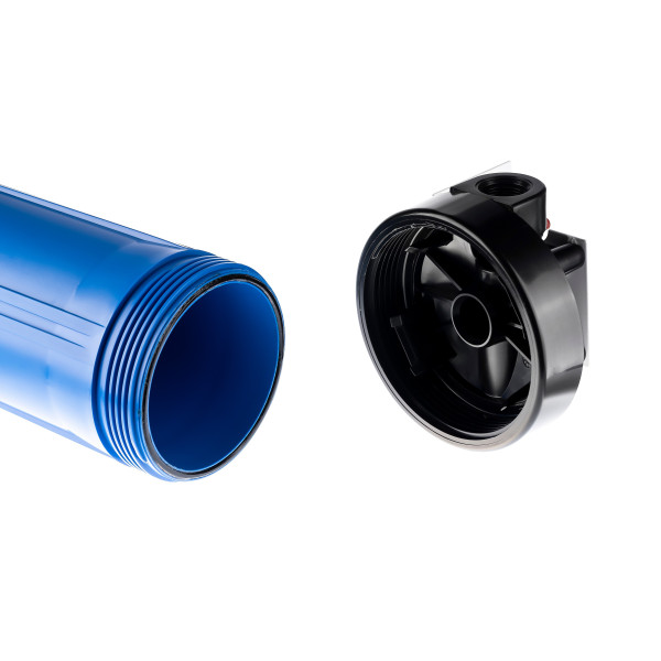 Фильтр колбовый Гейзер 1" 20BB (синий, для холодной воды) (50688) Фильтр колбовый Гейзер 1" 20BB (синий, для холодной воды) (50688)